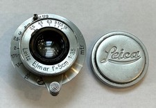 Vintage Leica Leitz Elmar 5cm f/3.5 5cm Lens Germany Screw Mount LTM Rangefinder