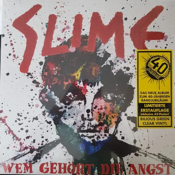 LP Slime Wem Gehört Die Angst GREEN VINYL, GATEFOLD, INCL. POSTER NEW OVP - Bild 1 von 1