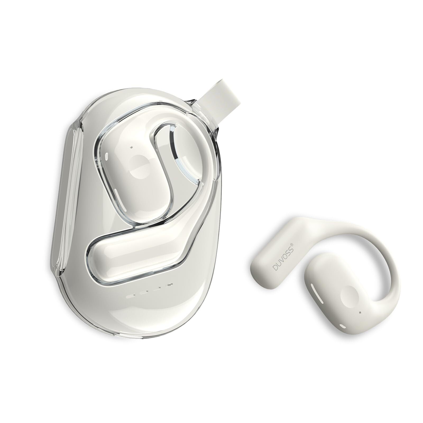 Wireless Open Ear Headphones with Mic Comfortable Lightweight Bluetooth Earbuds for Sports-image