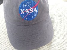 NASA Strapback Cap/ Hat. Gray.