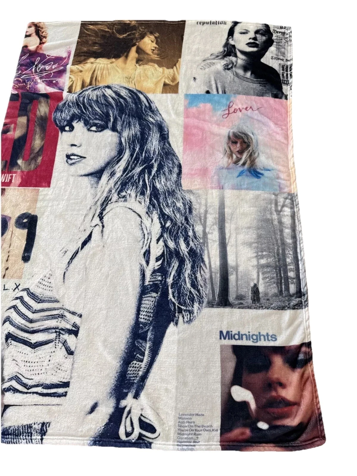 Taylorr Swifts Fleece Blanket Throw Album Backdrop Super Soft