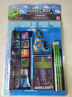 Minecraft 11pc Value Set MINECRAFT SCHOOL SUPPLIES FOR BOYS AND GIRLS