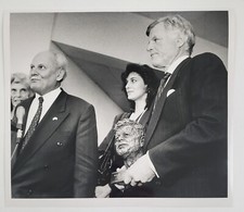 1992 Boston MA Ted Kennedy Library Victoria Reggie Goncz Vintage Press Photo