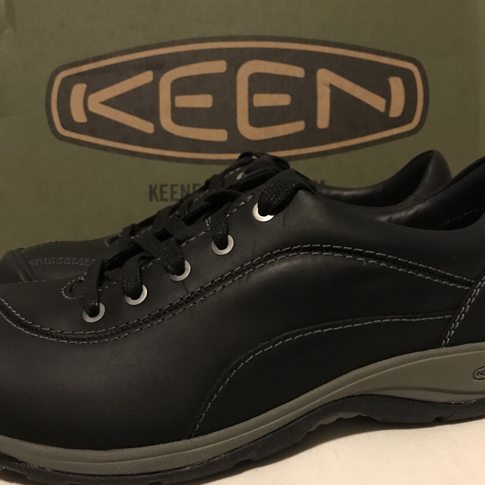 Scarpe Oxford NUOVE KEEN Donna Taglia 5 M Presidio II (2) Nero Grigio 1018314