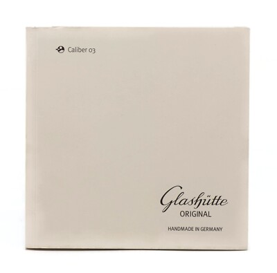 Glashutte Original Caliber 03 Booklet Manual