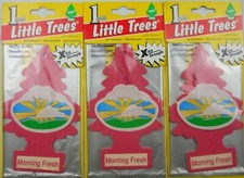 Air Freshener Car Truck Little Trees Large Size Morning Fresh Lot Of 3