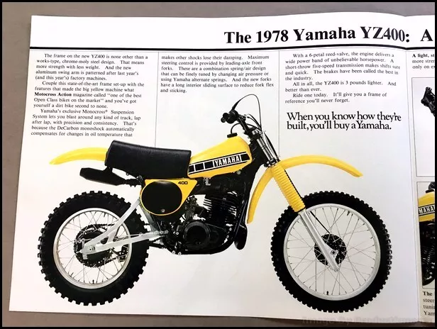 Yamaha 400 dirt bike for sale deals