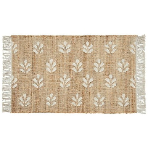 Floral Jute Accent Rug Indoor Home Decor Natural Texture Area Rug 2' X 3' New - Picture 2 of 8