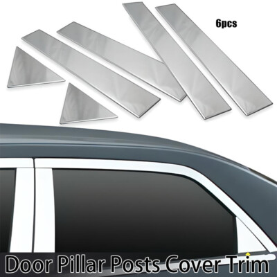 Chrome Stainless Steel Pillar Post Covers For 2005-2010 Chrysler 300 & 2005-2008 Dodge Magnum