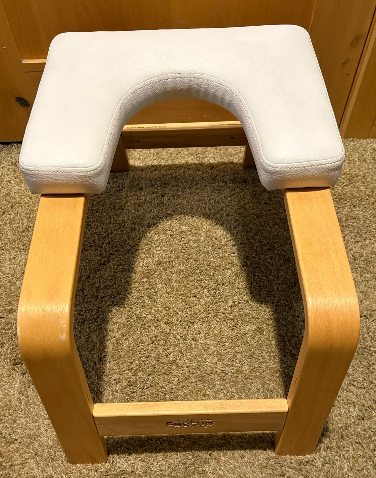 FeetUp Feet Up Yoga Inversion Trainer Headstand Bench / Chair White Pad Color