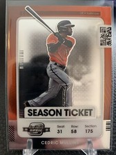 2021 Panini Contenders Baseball Cedric Mullins OPTIC Season Ticket #50 🔥