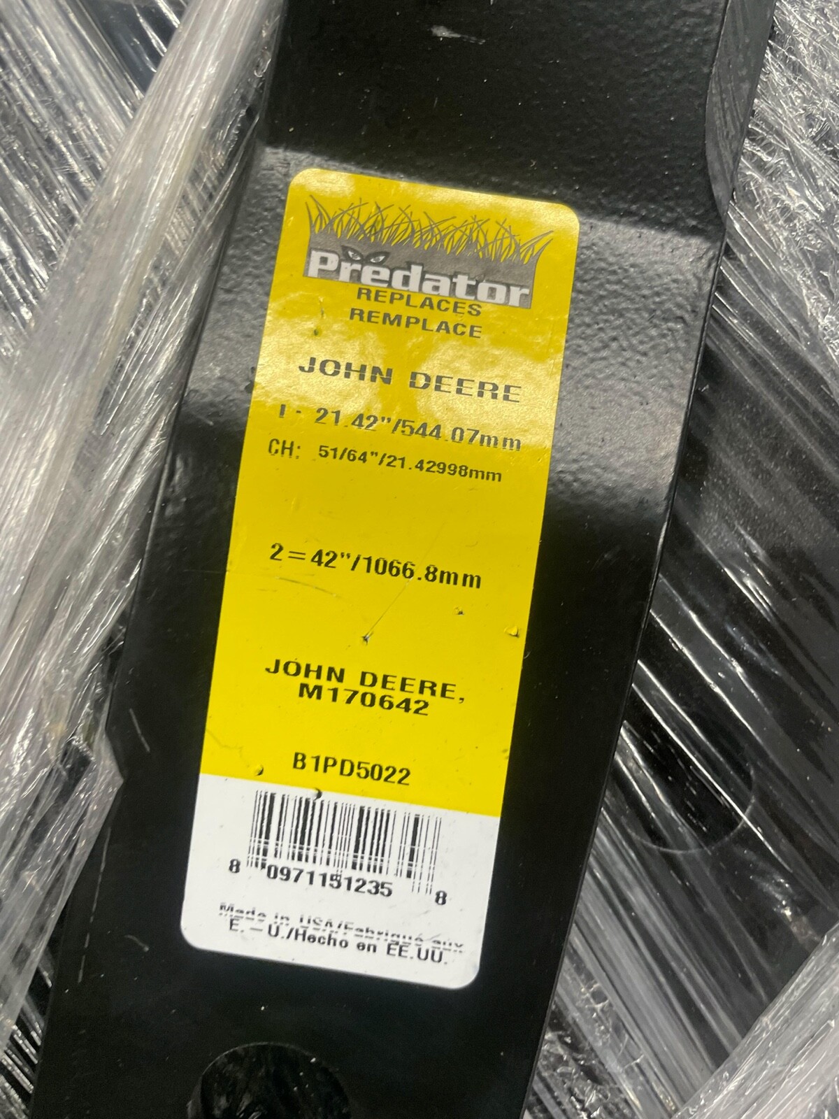 6 USA PREDATOR BLADES JOHN DEERE M170642 B1PD5022 XHT **SEE PICTURES