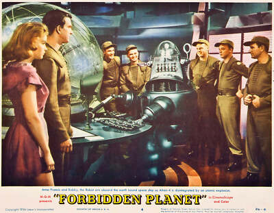 Forbidden Planet Vintage Sci-Fi Movie Poster (V2) - 12x18