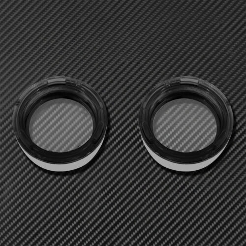 Chrome Clear Trim Ring Bullet Turn Signal Lens Cover Fit For Harley Softail Dyna - Foto 3 di 12