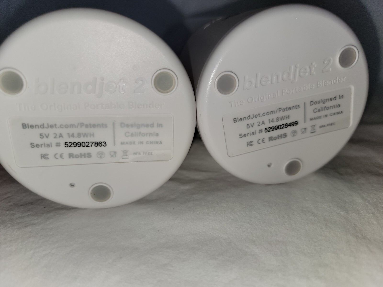 Blendjet 2 Portable Blenders White LOT Of TWO Blenders Working Great eBay