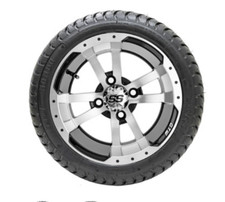 12 Wheel Tire Combo w/ 215 35 12 Tires Set of 4 Golf Cart 7 Wheel Choices