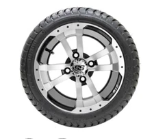 12 Wheel Tire Combo w/ 215 35 12 Tires Set of 4 Golf Cart 7 Wheel Choices