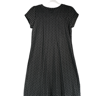 rika専用 En Focus Sweater Dress Womens Size 12P 12 Petite Black Polka