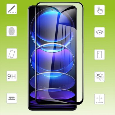 Für Xiaomi Poco X5 Pro Redmi Note 12 Pro 5G 3D Display LCD H9 Glas Folie Panzer