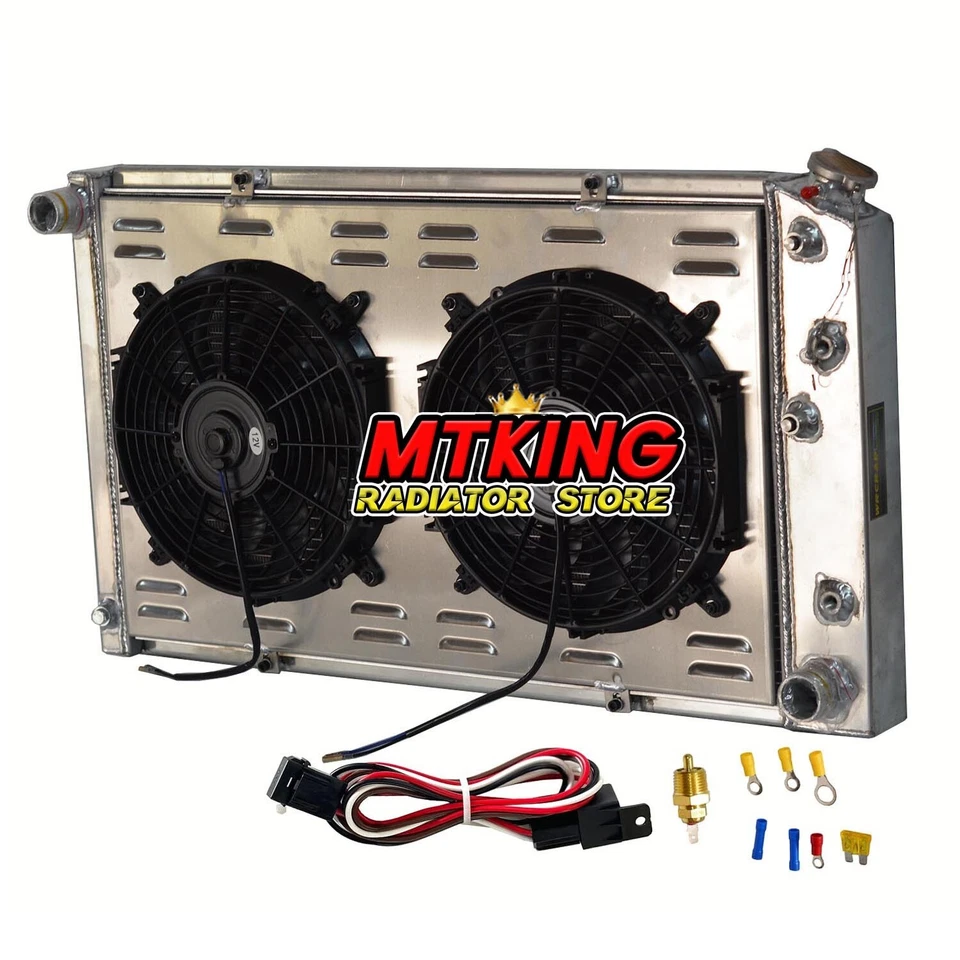 Radiator+Shroud Fan For 1968-1972 Buick Skylark LeSabre/Chevy Impala El Camino - Image 3 of 4