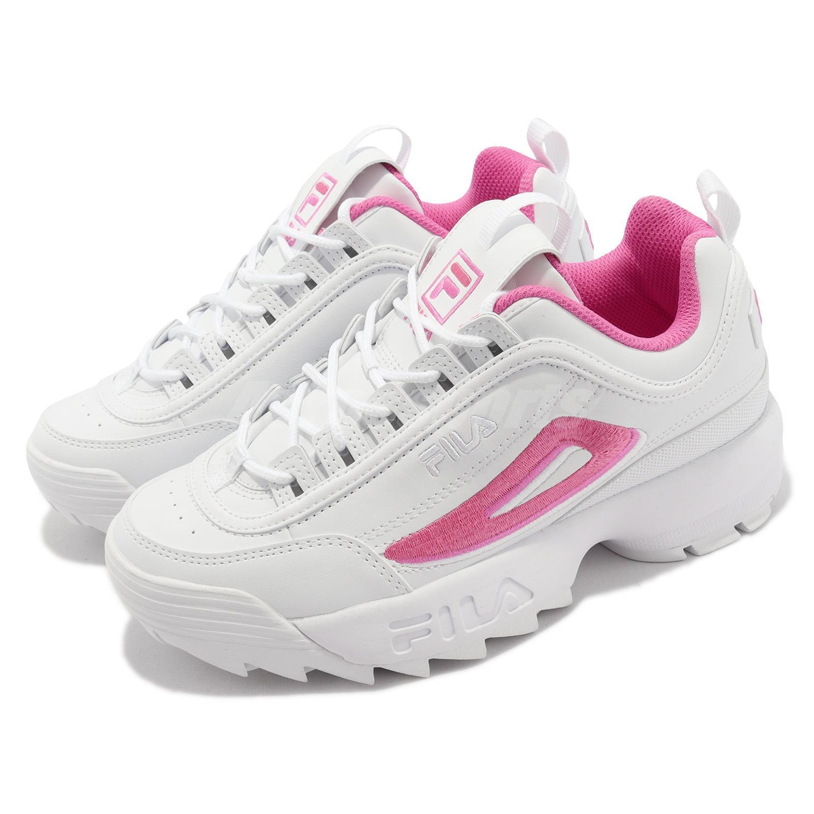 Afdeling hver slack Fila Disruptor 2 White Pink Men Unisex Casual Lifestyle Platform Chunky Dad  Shoe | eBay
