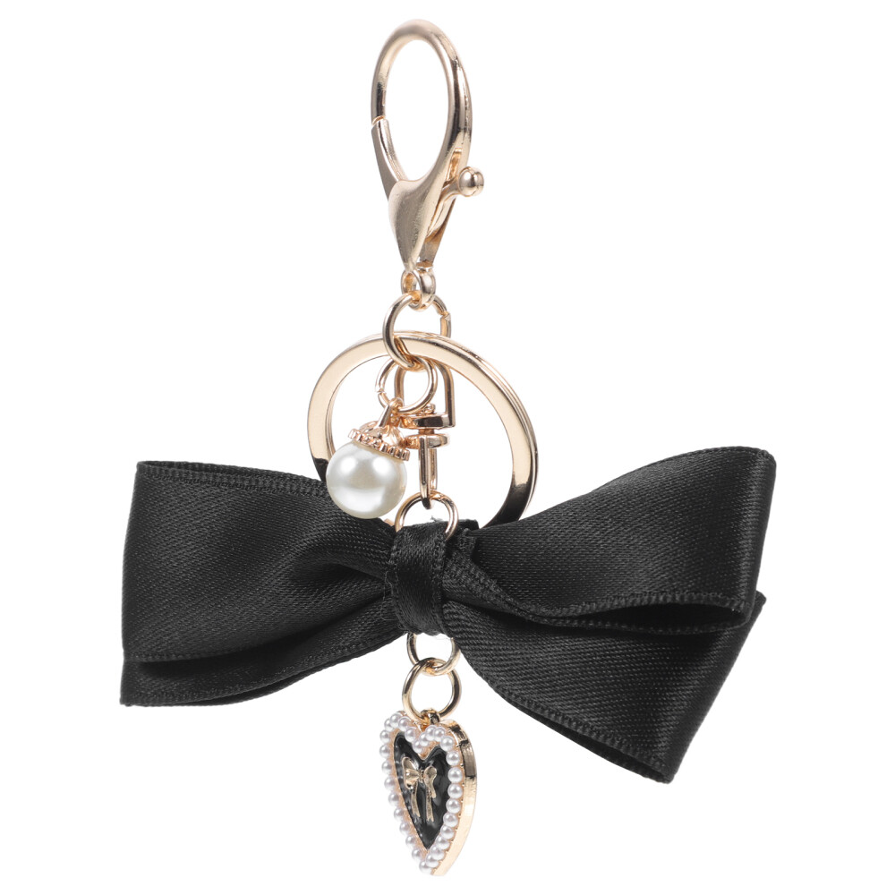 Bows Key Pendant Keychain for Backpack Black Accessories