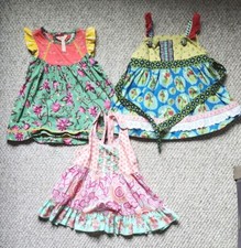LOT 3 Matilda Jane Love Bug Knot Top Sights To See Tunic Ticket Window Tunic 6