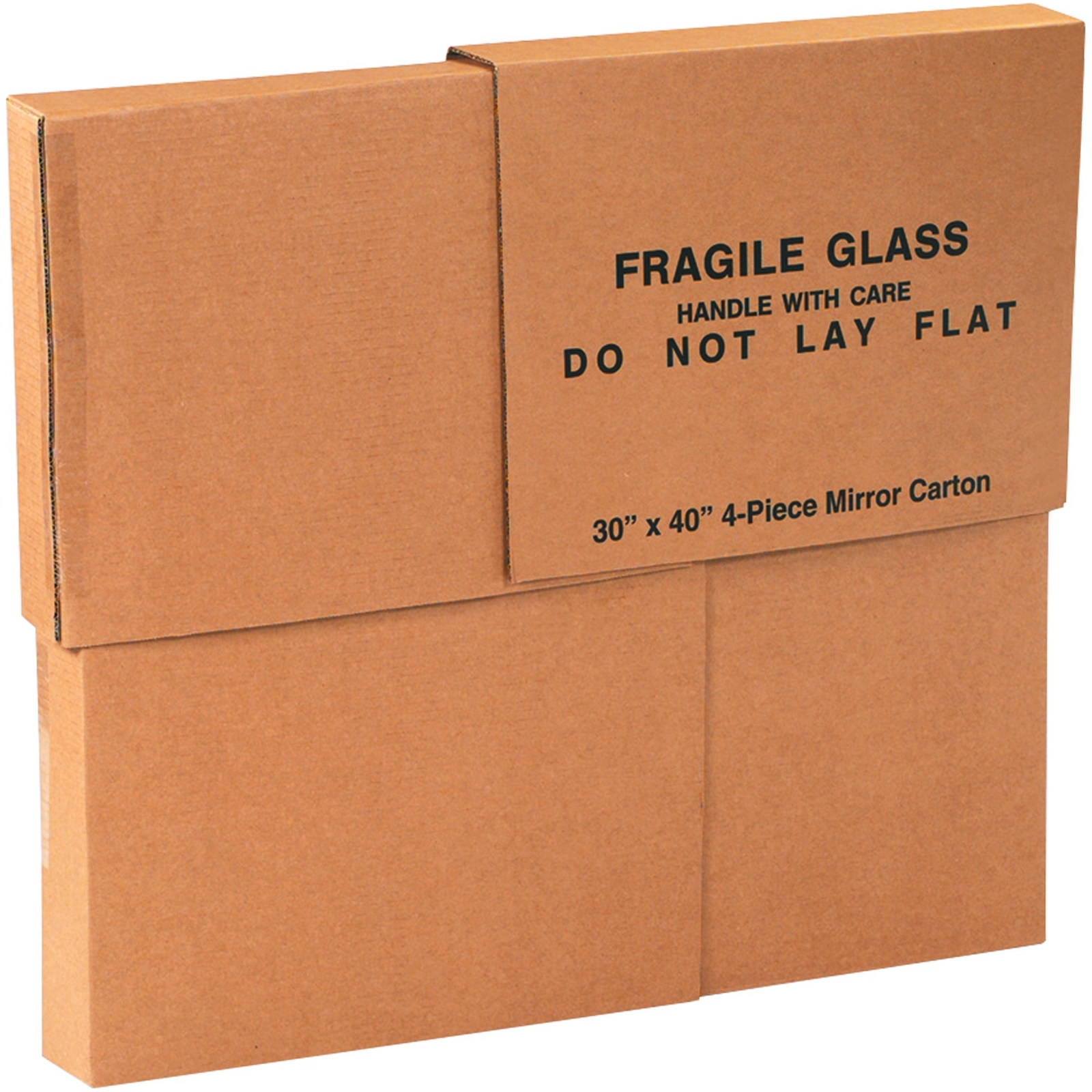 BOX USA Large Mirror Box 30”L x 3.5”W x 40”H (1-Pack), Cardboard Boxes Perfec...