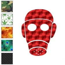 Gas Mask, Vinyl Decal Sticker, 40 Patterns & 3 Sizes, #3363