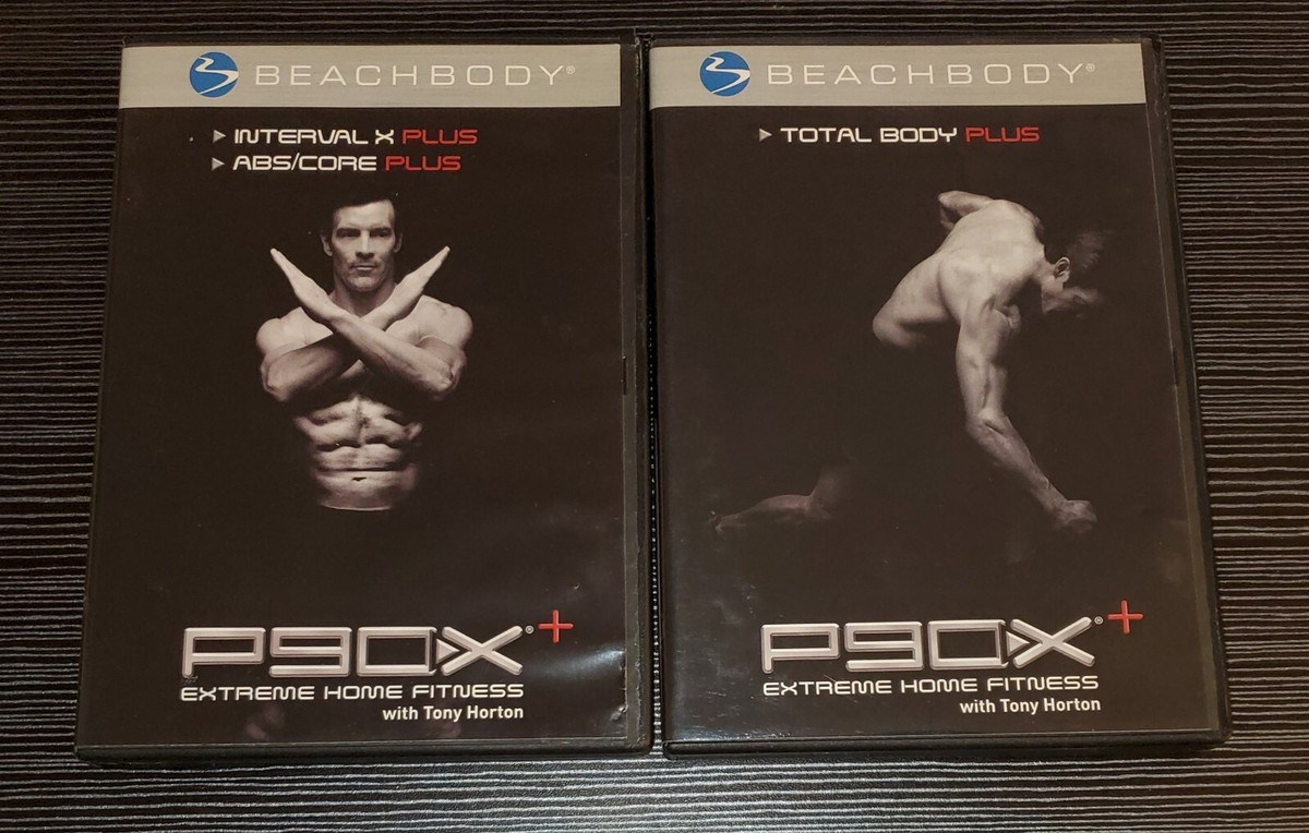 Lot Of Beach Body P90X+ Total Body Plus And Interval X Plus Abs/Core Plus