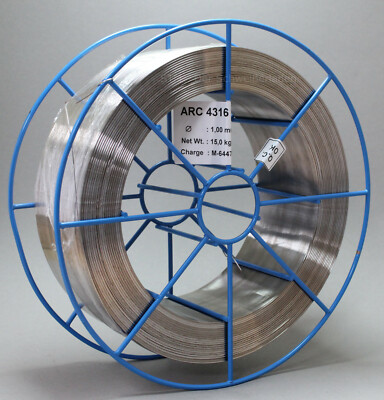 Edelstahl-Schweißdraht VA V2A ER308 (1.4316) – 0,8mm Oder 1,0mm, Für MIG/MAG, In 2kg, 5kg Oder 15kg Spulen