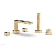 MIX Deck Tub Set with Hand Shower - Cube Handles 290-51/004