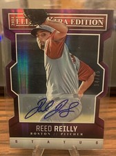 2014 Elite Extra Edition Status Purple Die-Cuts Signatures /75 Reed Reilly Auto