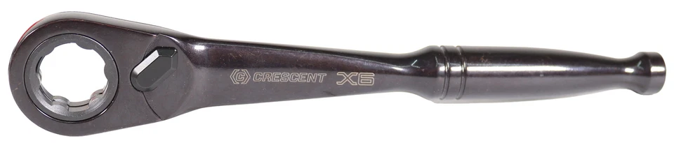 Durchsteckratsche Stahl mit Nußadapter 3/8" + Stecknüsse/Bits - Crescent 25-tlg. - Bild 3 von 4