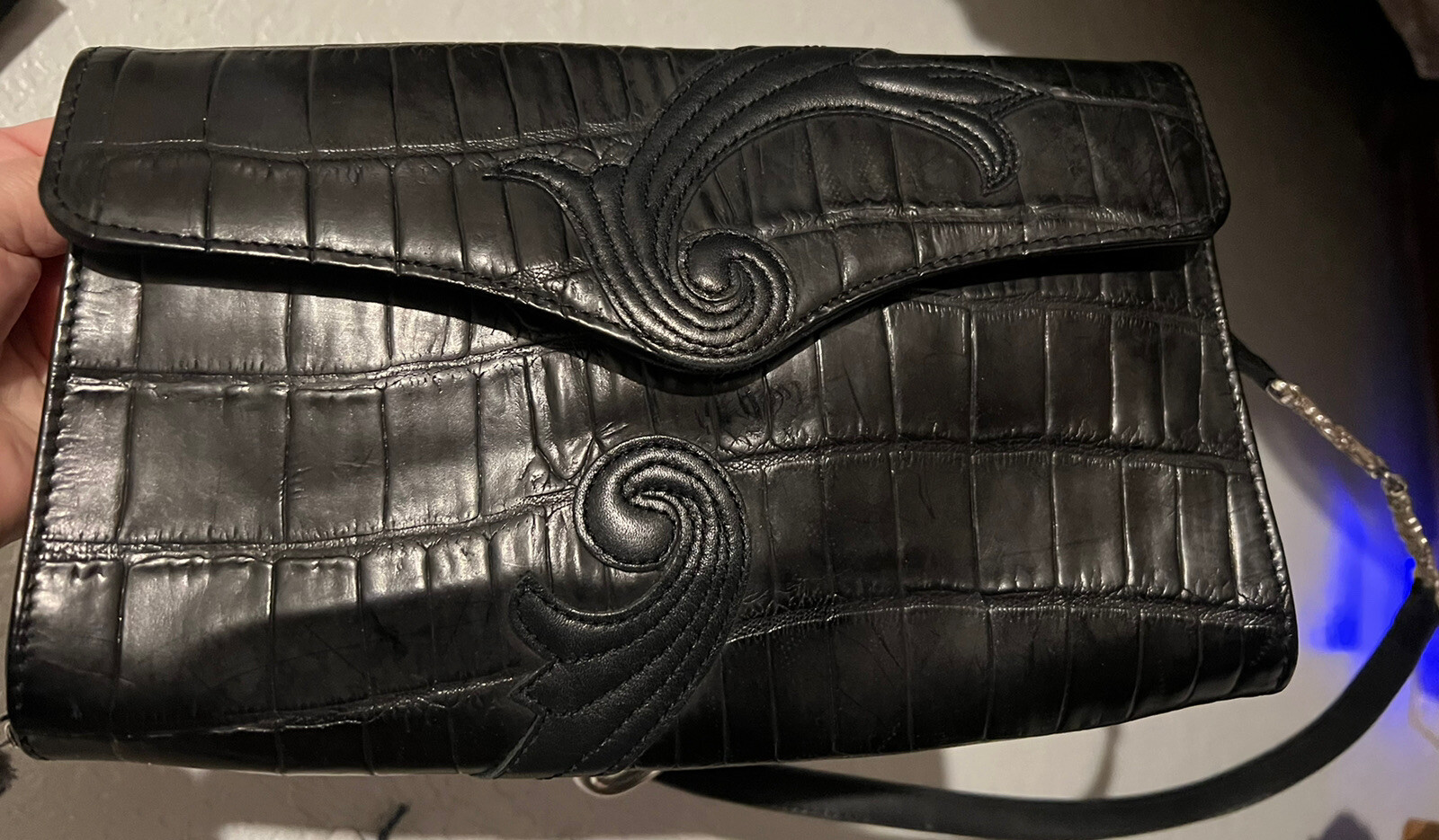 PONY Borsa a mano robusta BRIGHTON SIREN in pelle accentata 3D cerniera NON COPIARE!