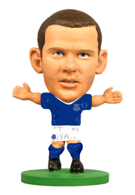 WAYNE ROONEY EVERTON SOCCERSTARZ MINI SOCCER FIGURE OFFICIALLY