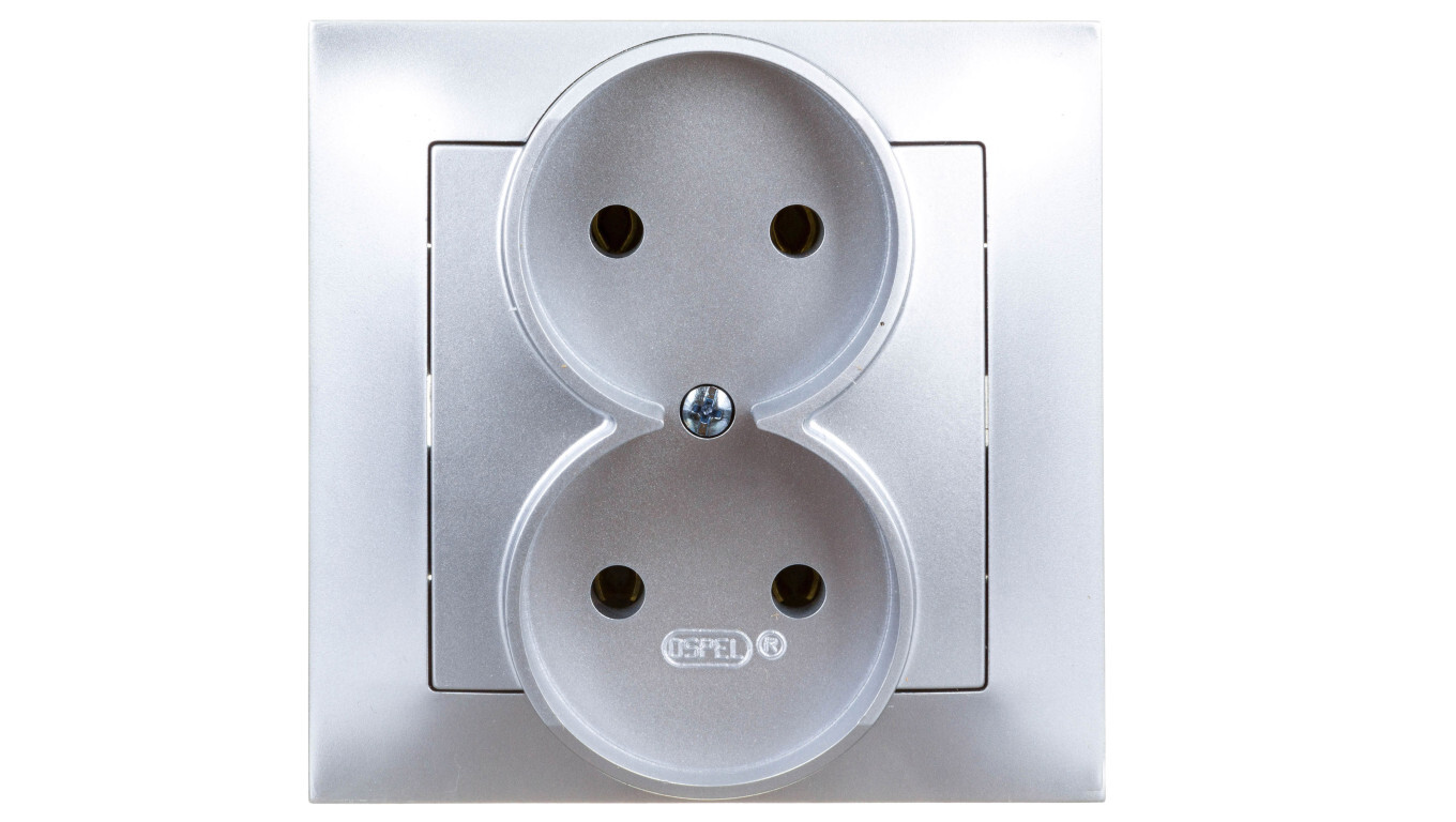 IMPRESSION Double socket b / u silver GP-2Y / 18 /T2UK