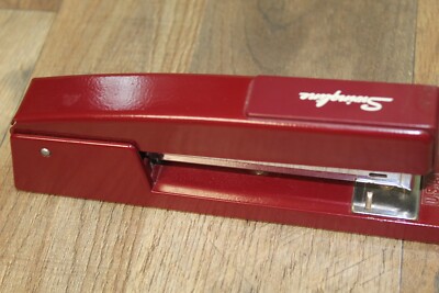 Vintage Swingline Stapler Red Maroon Burgundy Desk Office 94-02 MCM 747 ...