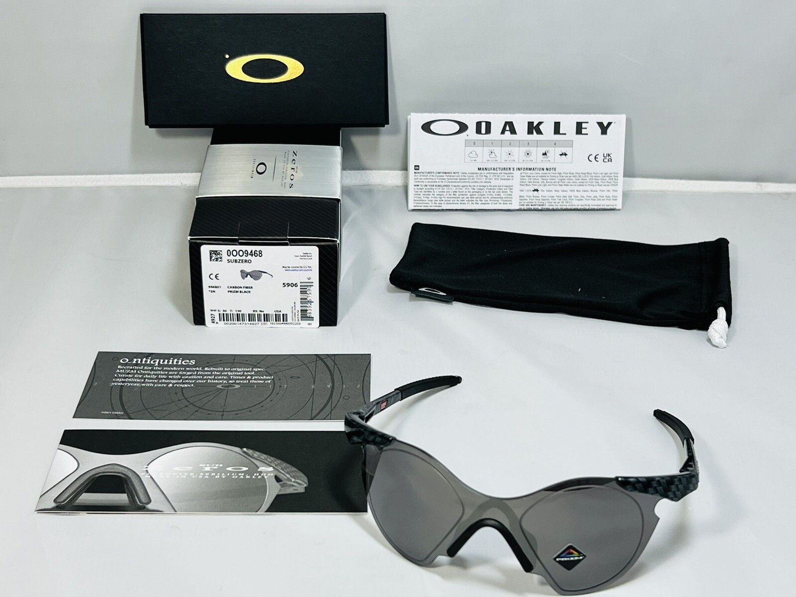 New Oakley OG Subzero Sunglasses Carbon Fiber Prizm Black Limited Edition Rare