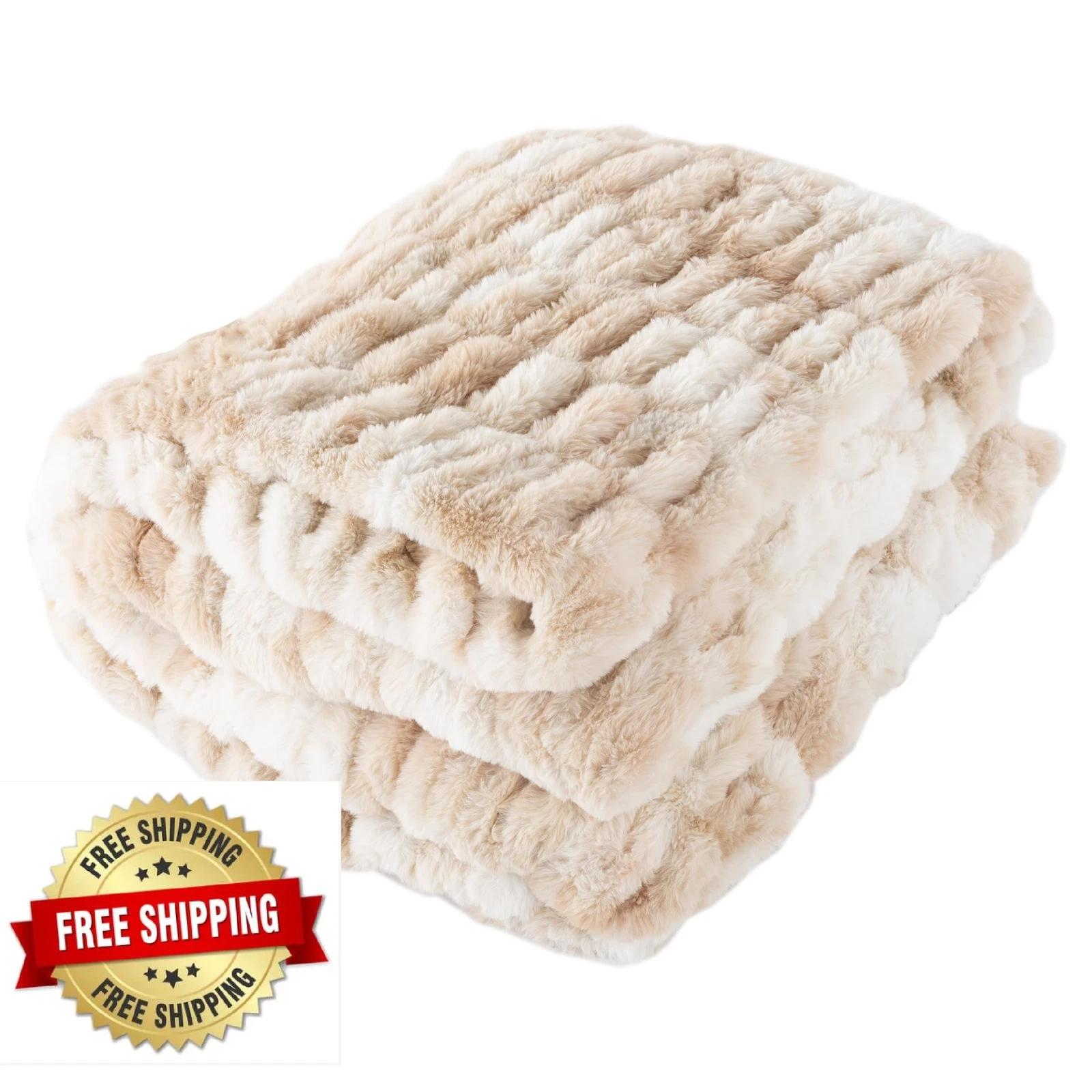 Lavish Home Faux Fur Blanket - Thumbnail 2