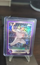 2022 Topps Chrome Update Series - Ryan Pepiot #USC114 Purple Refractor (RC)