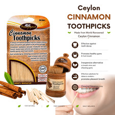 CEYLON CINNAMON TOOTHPICKS  Party Picks  Natural  Refresh Breath  DDP - USA