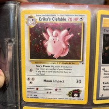 1st Edition Gym Heroes Erika's Clefable Holo 3/132  on eBay