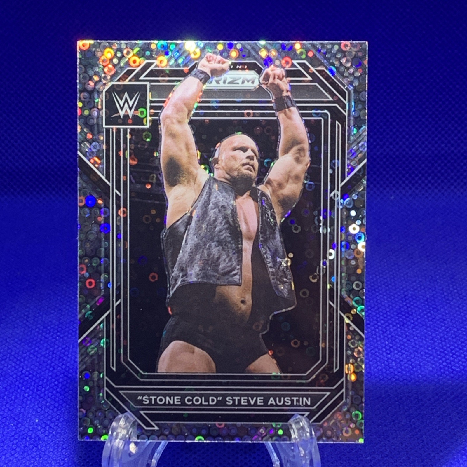 2023 Panini Prizm WWE - Steve Austin #197 Under Card Disco Prizm