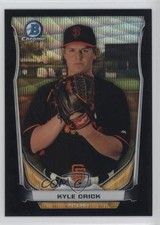 2014 Bowman Draft Top Prospects Chrome Black Wave Refractor Kyle Crick 2f9