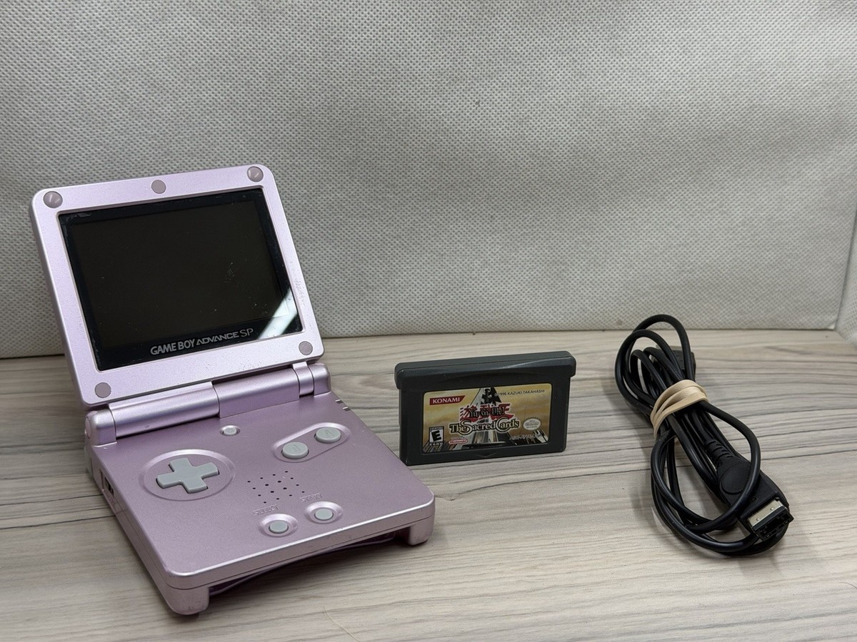 Nintendo Gameboy Advance GBA SP Pearl Pink Handheld System AGS-101