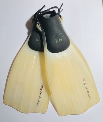 MARES Power Plana Diving Fins Open Heel Scuba Snorkeling Italy Size Large