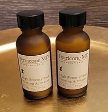 2 X Perricone MD High Potency Face Firming Activator 1oz NWOB MBD