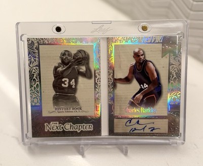 2025 CHARLES BARKLEY #d 1 /1 Leaf History Book Ch 2 The Next Chapter AUTO 1 of 1