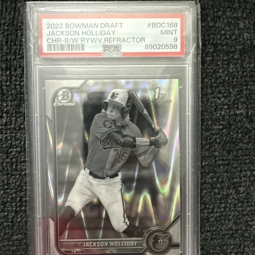 2022 Bowman Draft - Chrome Jackson Holliday BDC-168 B/W  RayWave Refractor (RC) 